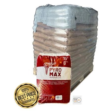 Pyro Max – Pacote Premium com 78 Sacos de Pellets de 15 kg